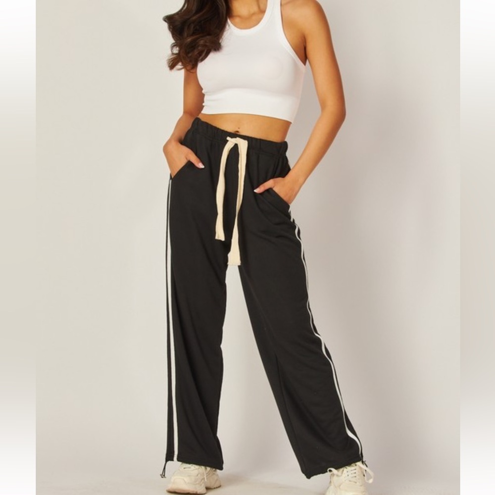 French Terry Two Striped Sweatpants - Picture 2 of 4